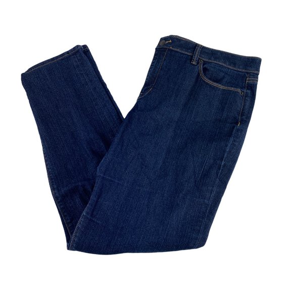 LOFT Denim - Ann Taylor LOFT 16 Curvy Skinny Jeans Dark EUC